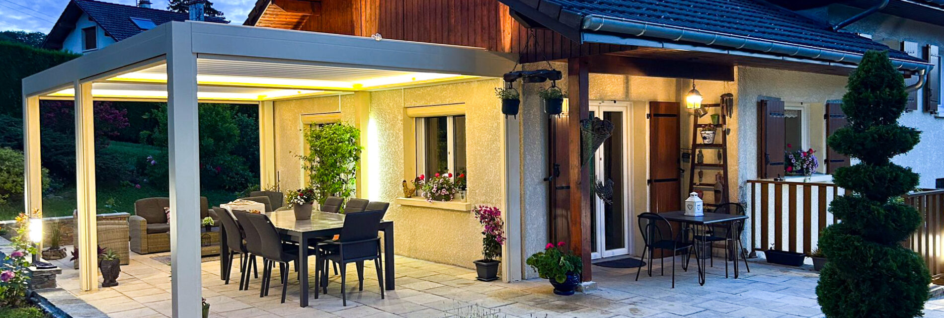 Pergola bioclimatique – Peillonnex (74)